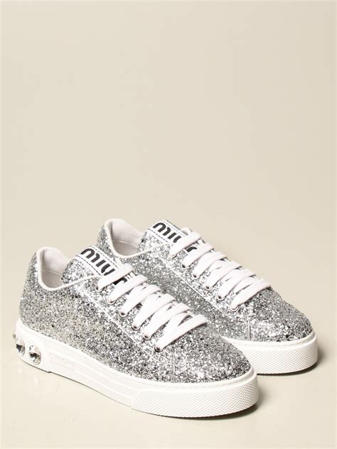 miu miu sneakers with crystals|miu mi u sneakers.